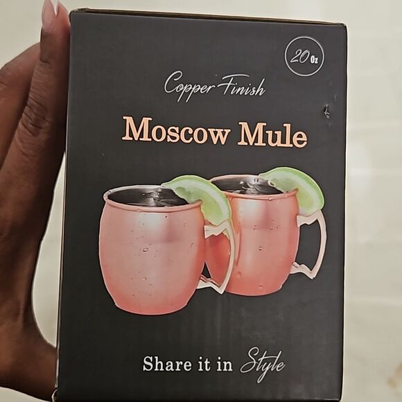 Moscow Mule Pair Of 2 Copper Finish 20oz - Picture 5 of 16